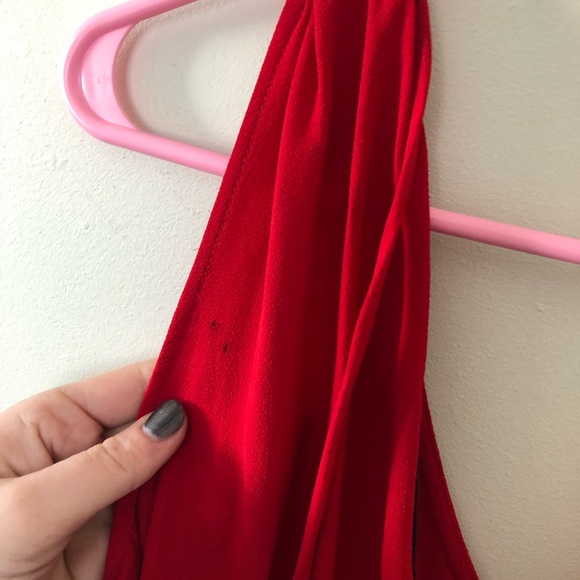 Zara red short romper (one piece) - Picture 6 of 8